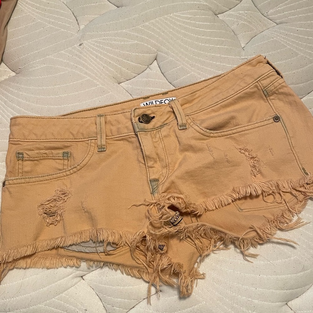 Wildfox distressed khaki cuts off shorts, 29